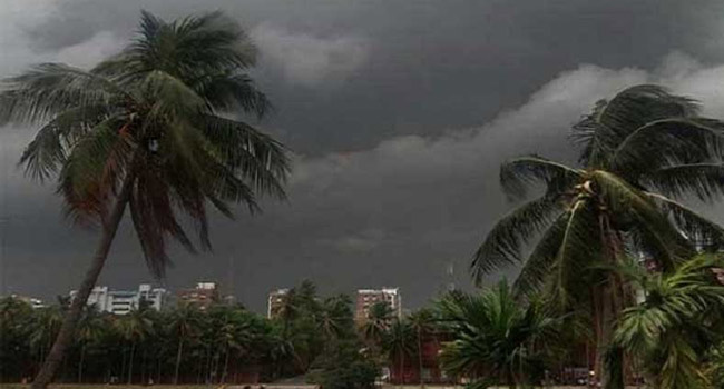 বৃষ্টি অথবা বজ্রসহ বৃষ্টিপাতের সম্ভাবনা