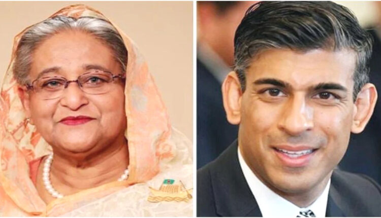 ঋষি সুনাককে প্রধানমন্ত্রীর অভিনন্দন